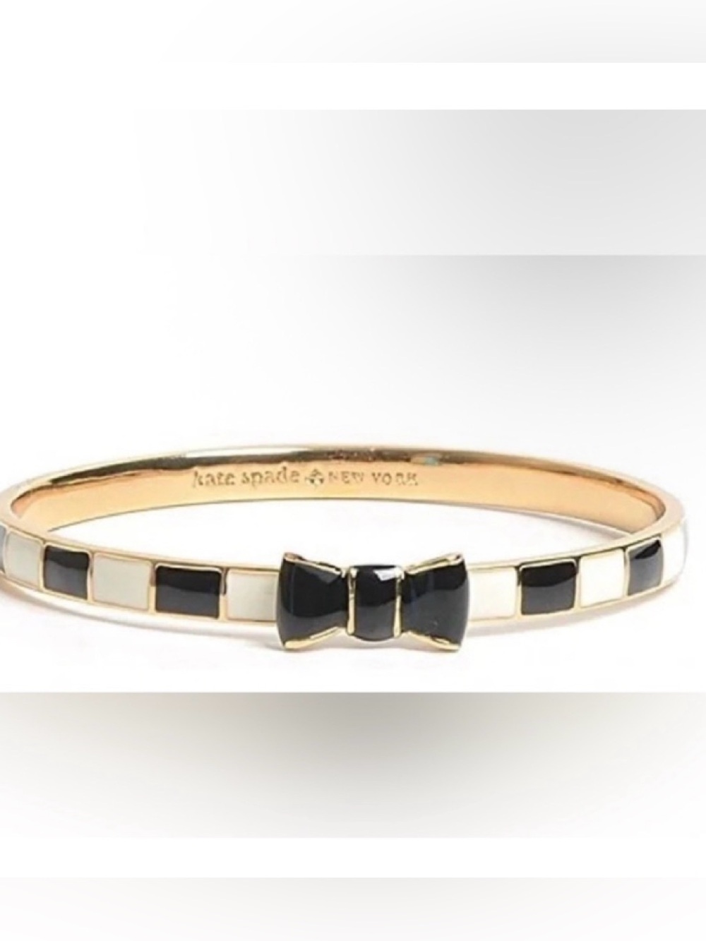 kate spade Black and Gold Bow Bangle - Picture 1 of 2
